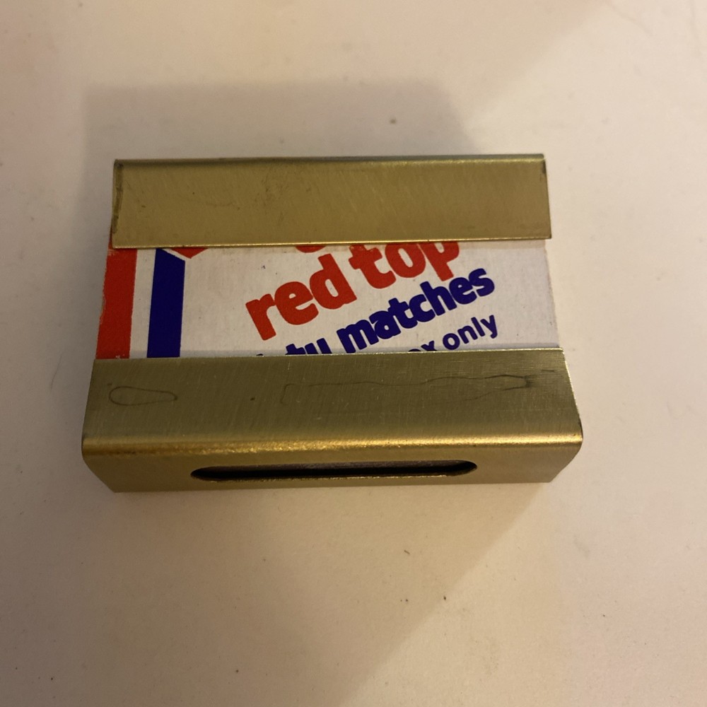 Gold Matchbox Matches Holder