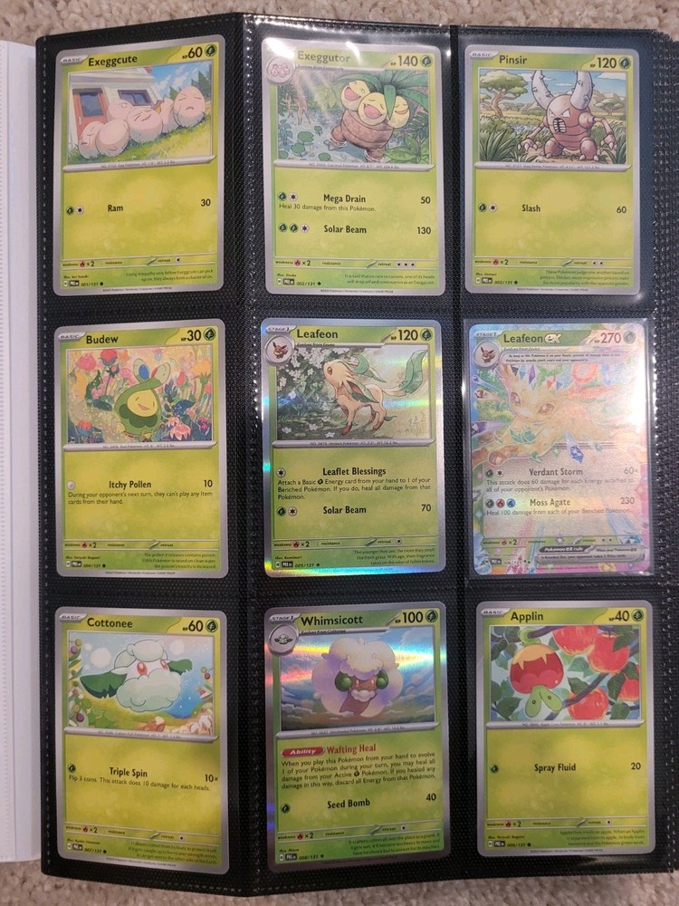 Prismatic Evolutions Complete Base Set (1-131) In Binder