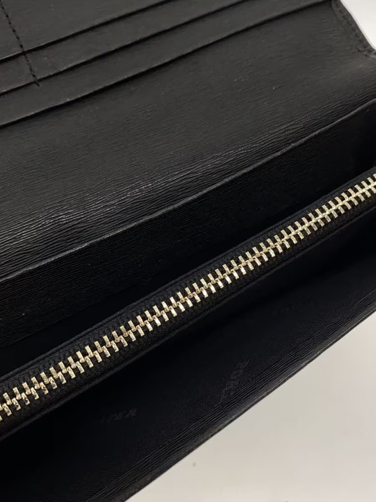 PORTER Long Wallet Black Plain Men's