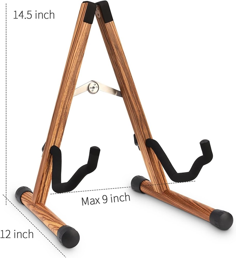 Adjustable A-Frame Guitar Stand for Multiple Instruments