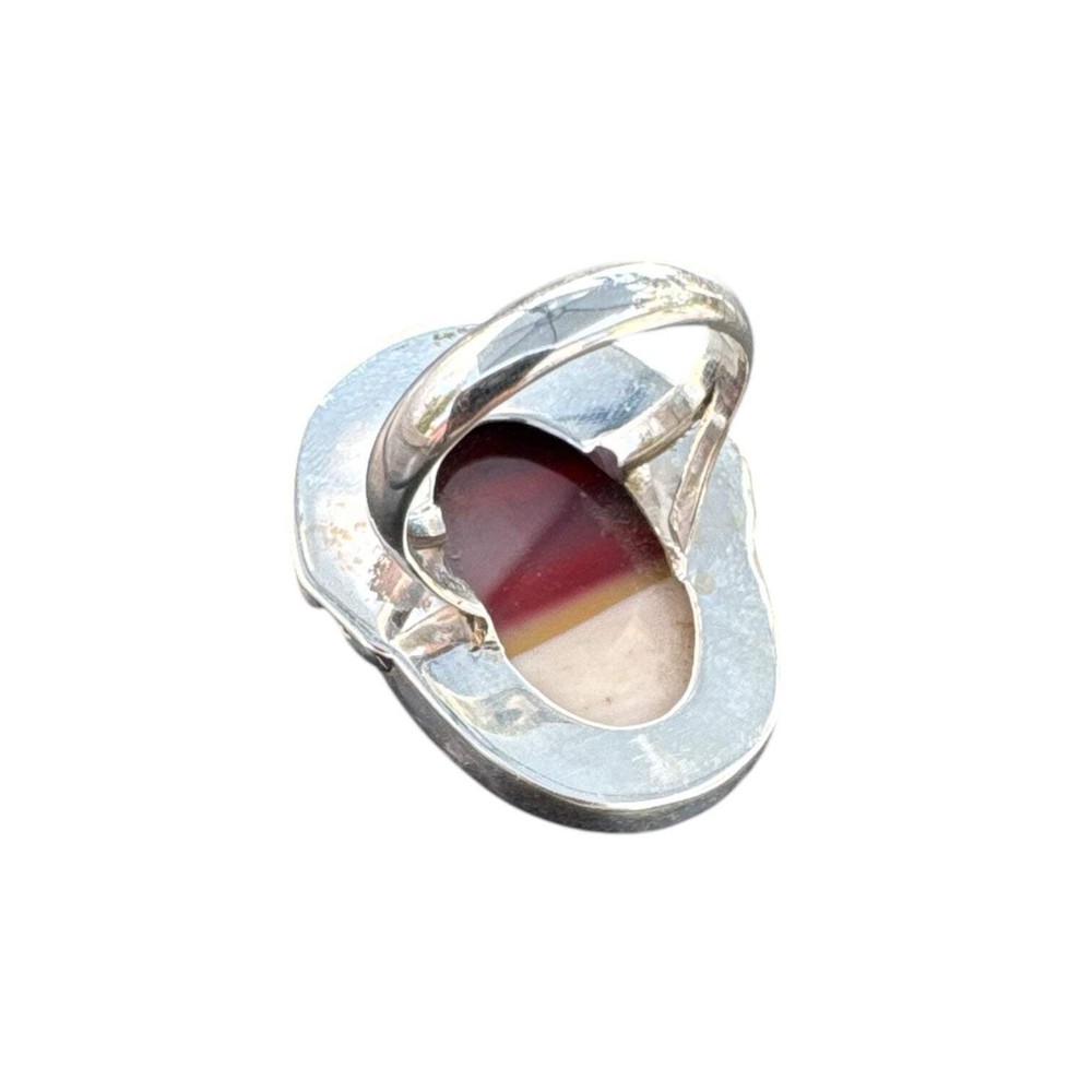 Mookaite Jasper Solid 925 Sterling Silver Ring 5.5