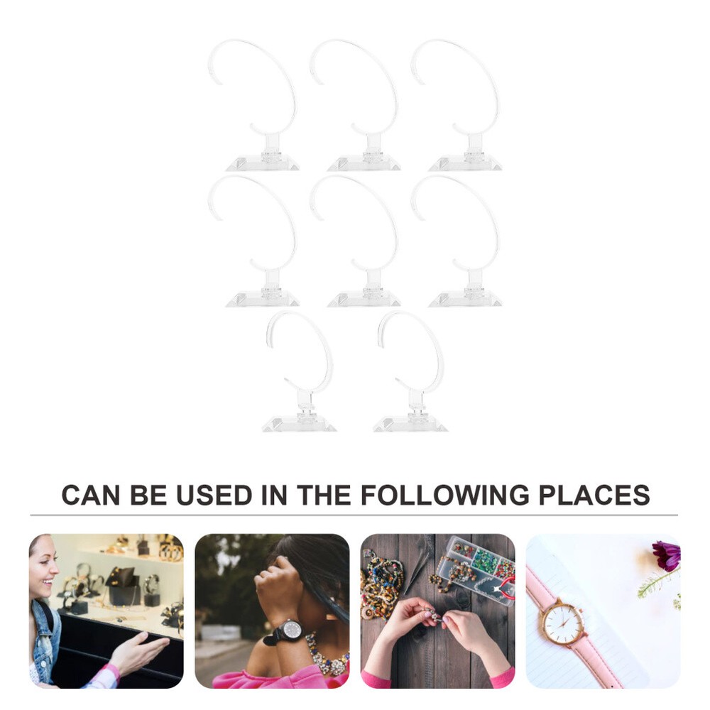 8 Pcs Watch Holder for Men Display Stand Sliding Prevention