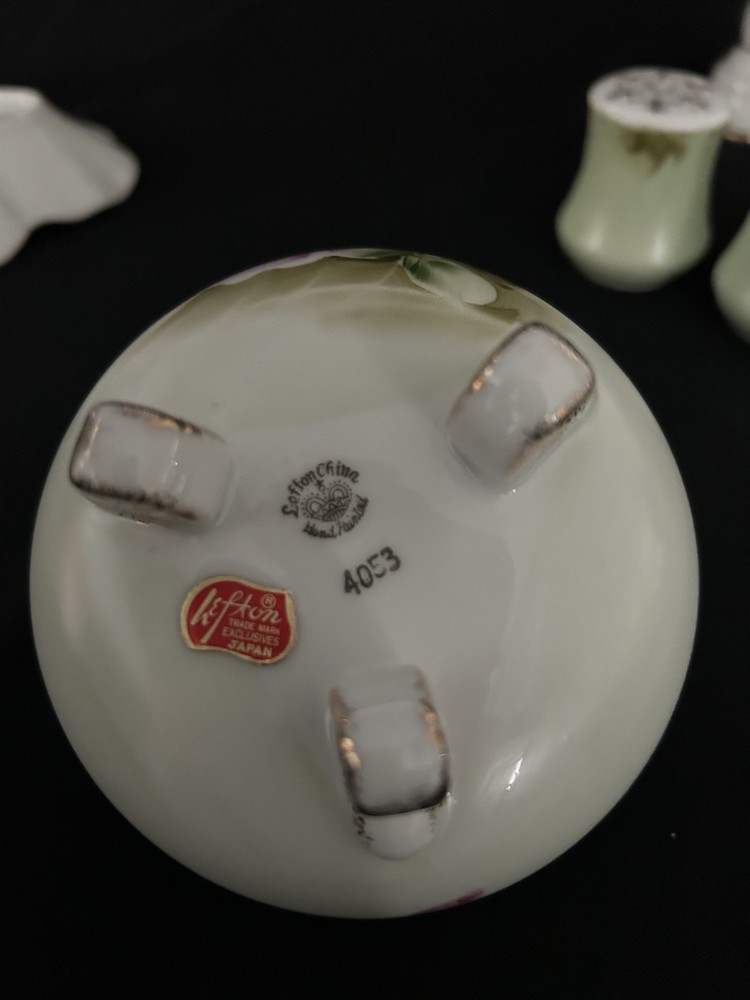 12-5 piece place setting Lefton China + accessories