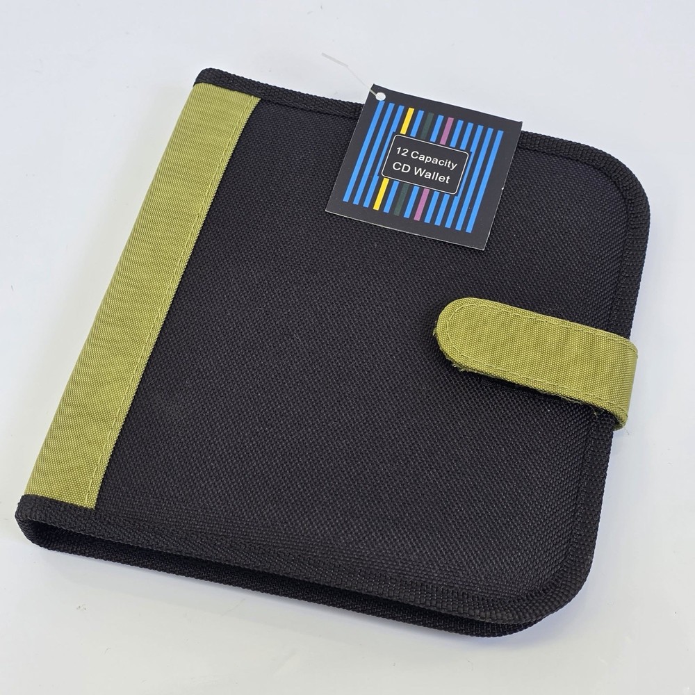 12 Disk Vintage Travel Storage Wallet CDs DVDs
