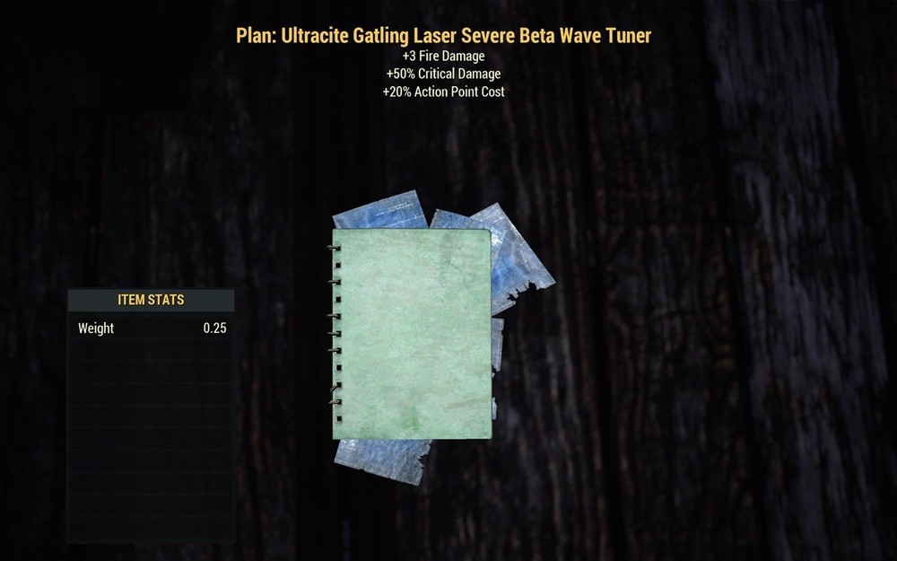 (Xbox) Ultracite Gatling Laser Severe Beta Wave Tuner Plan
