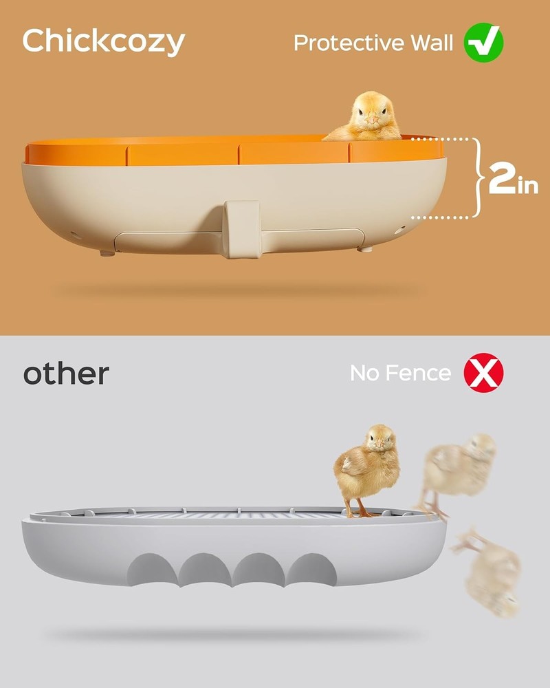 25 Egg Incubator,Automatic Egg Turner with Thermometer Seat and Humidity Control