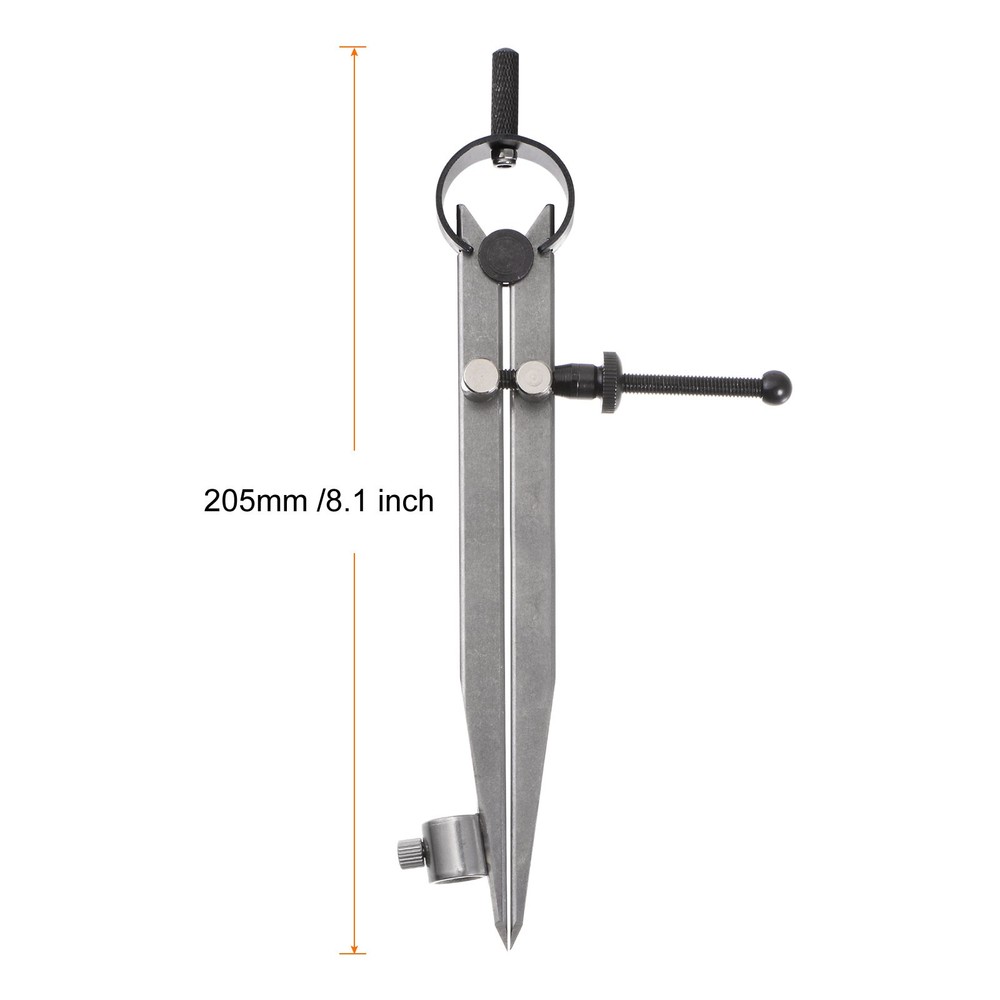 Spring Joint Caliper 6" Adjustable Spring Divider Caliper with Pencil Holder