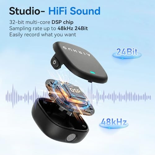 Wireless Lavalier Microphone for Mic 2 (2 TX + 1 RX + Charging Case)