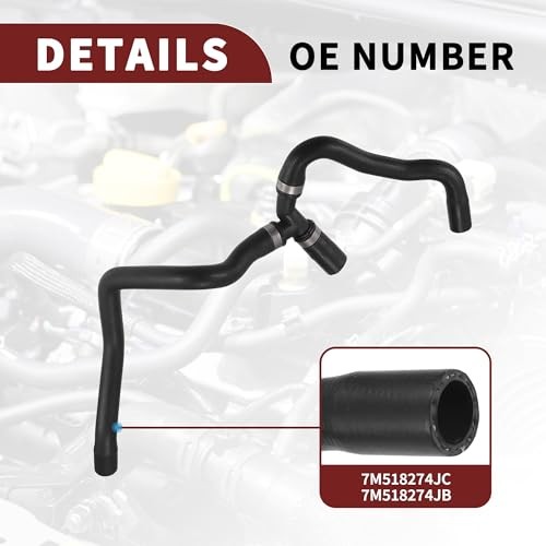 Cooling System Heater Hose Assembly for Ford Focus 2004-2020 High Sealing