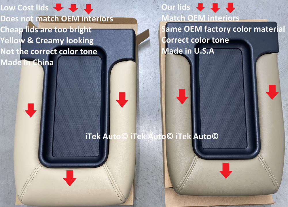 FRONT BENCH CONSOLE COMPARTMENT LID TAN NEUTRAL SILVERADO