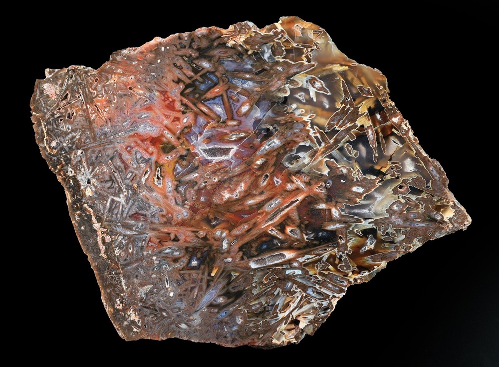 Colorful Stick Agate Specimen From Turkey Polished