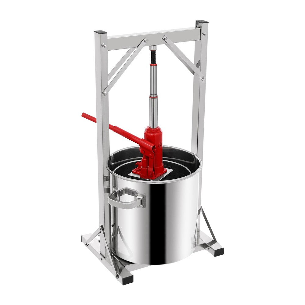 Fruit Wine Press Hydraulic Jack Press for Cider Wine Making 5.8gal Stainless 304
