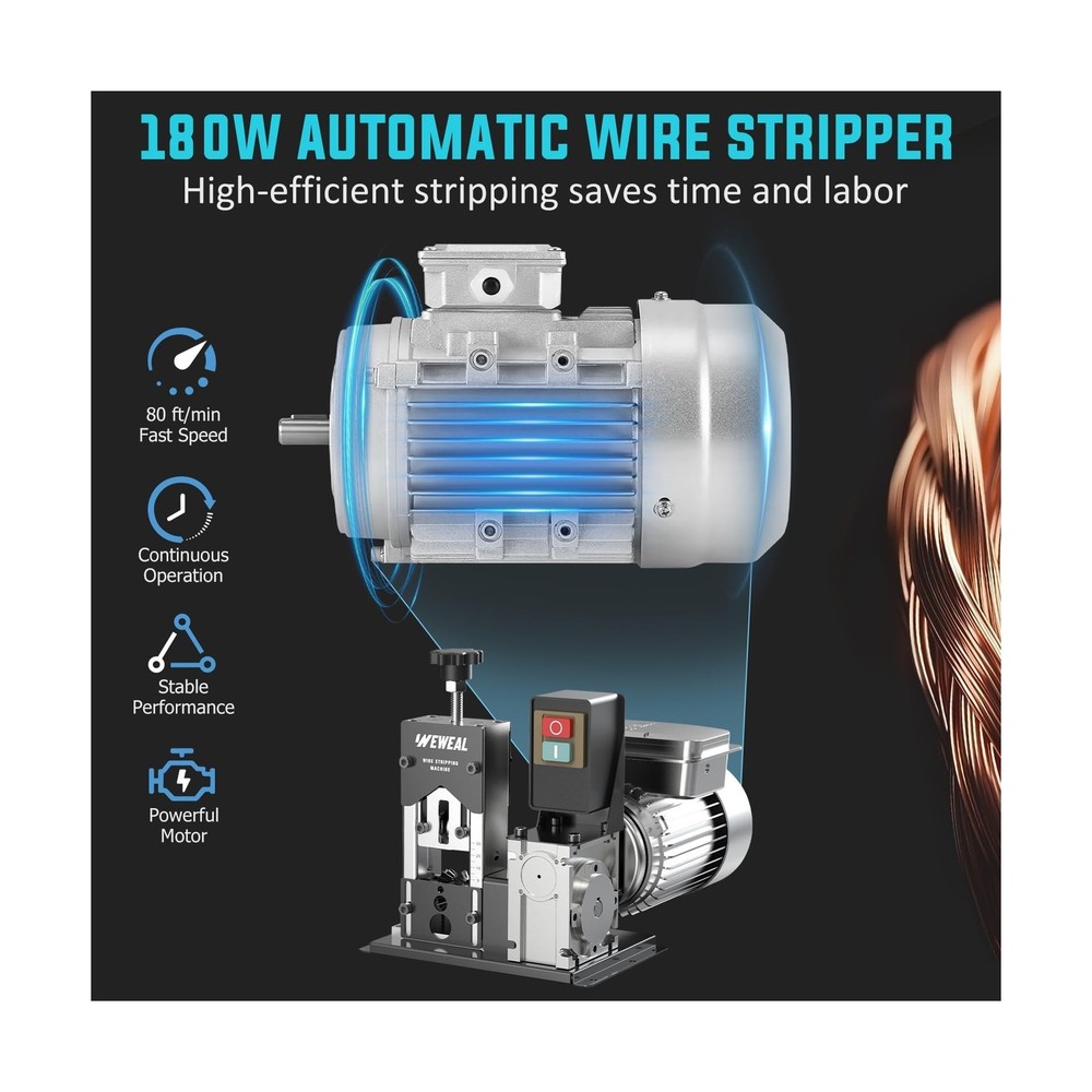 Wire Stripper, 0.06''-1.18'' Automatic Wire Stripping Tool with All Aluminum ...