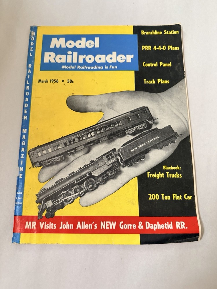 Model Railroader Magazine, March 1956