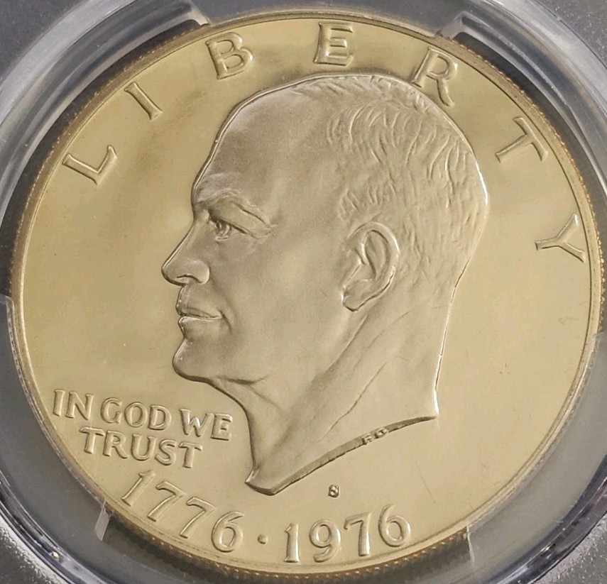 1976 S Eisenhower Dollar PR69DCAM Clad Type 2 #10
