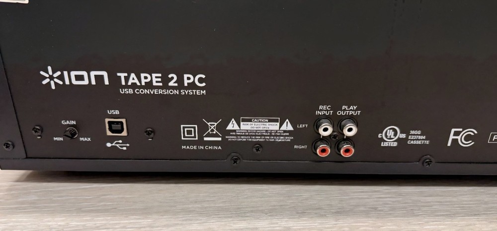Ion Tape 2 PC USB Cassette Deck Archived USB Digital Minimal Use