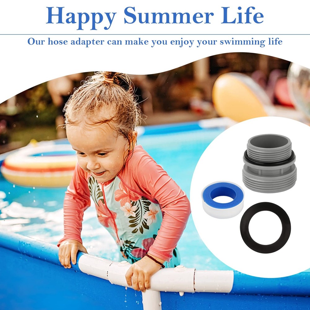 PalpitateC 4560 Pool Hose Conversion Kit Compatible with Intex 2 Pack, 1 set
