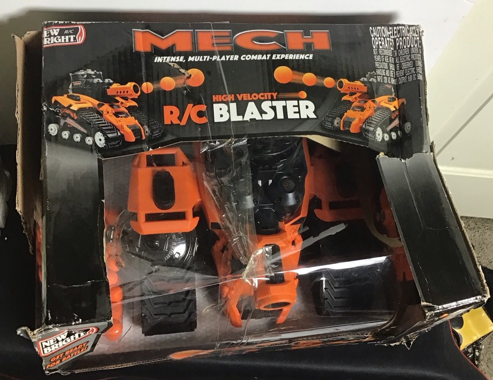 MECH High Velocity RC Blaster Damage Box New Untested Broken Piece