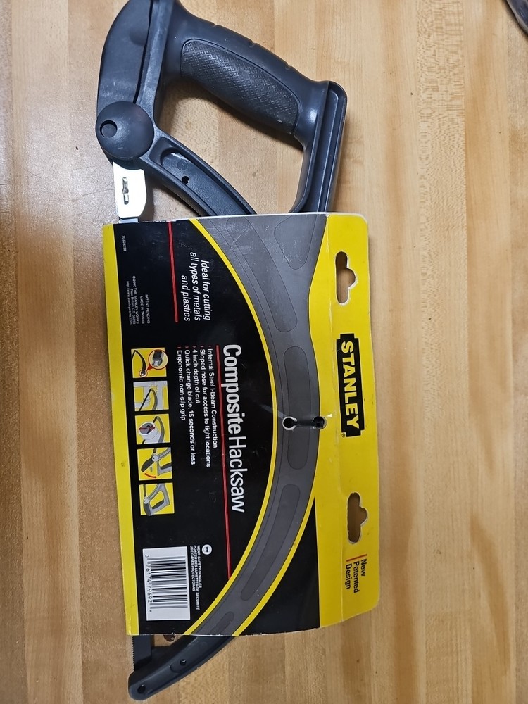 Stanley Composite Hacksaw #15-892W, NOS