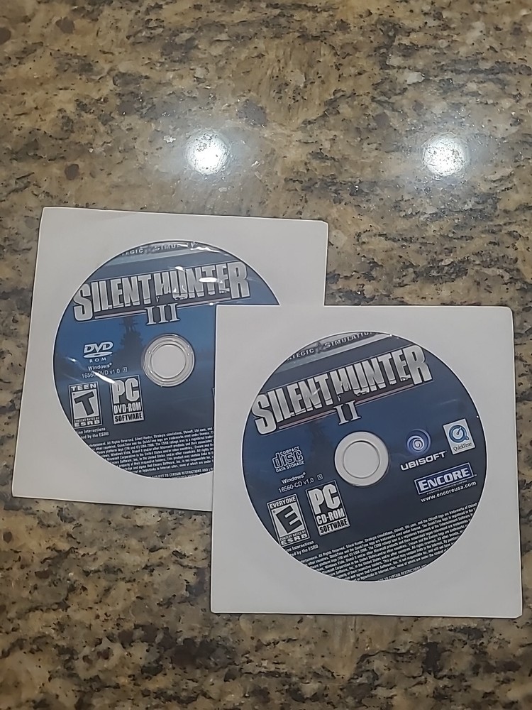 Silent Hunter II/III PC Game DVD/CD-ROM