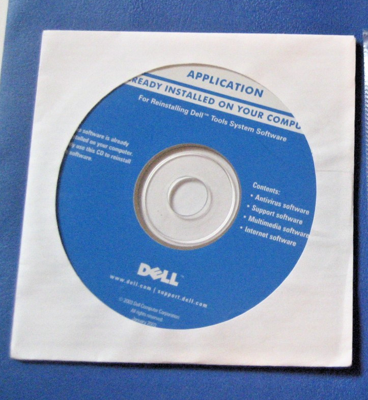 Dell Tools System Software Program (2003 CD-ROM Disc) NEW multimedia support