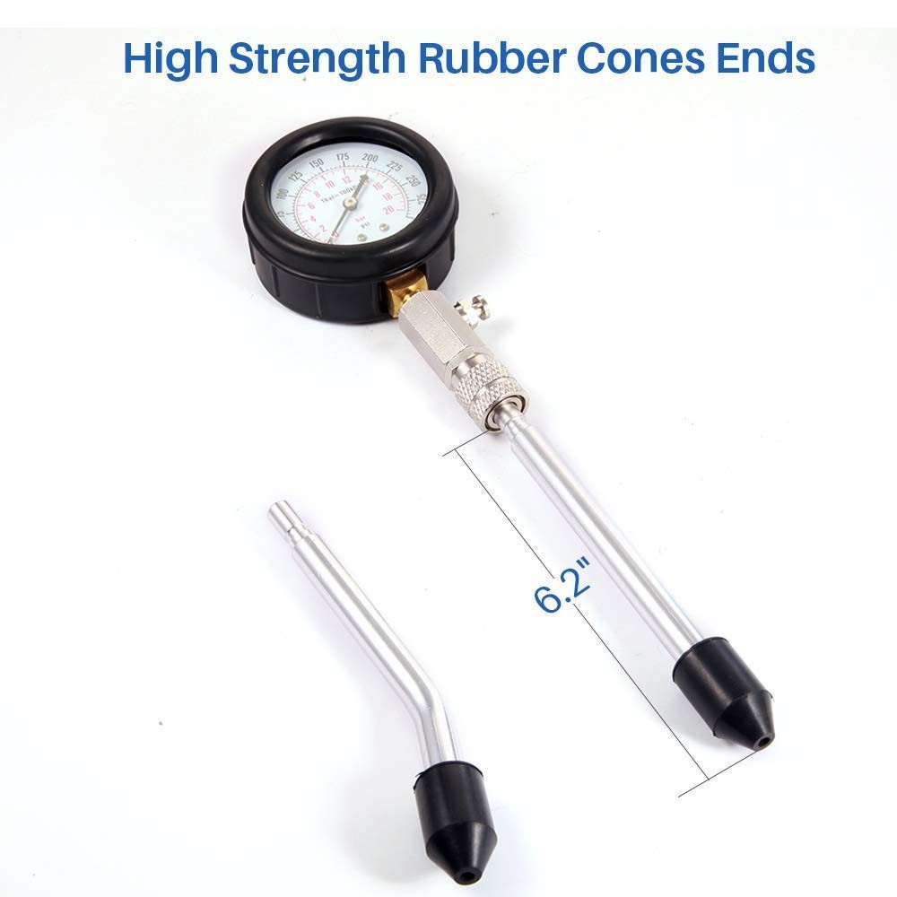 Engine Compression PressureTester Gauge Tester Kit For Auto Car Pressure Meter