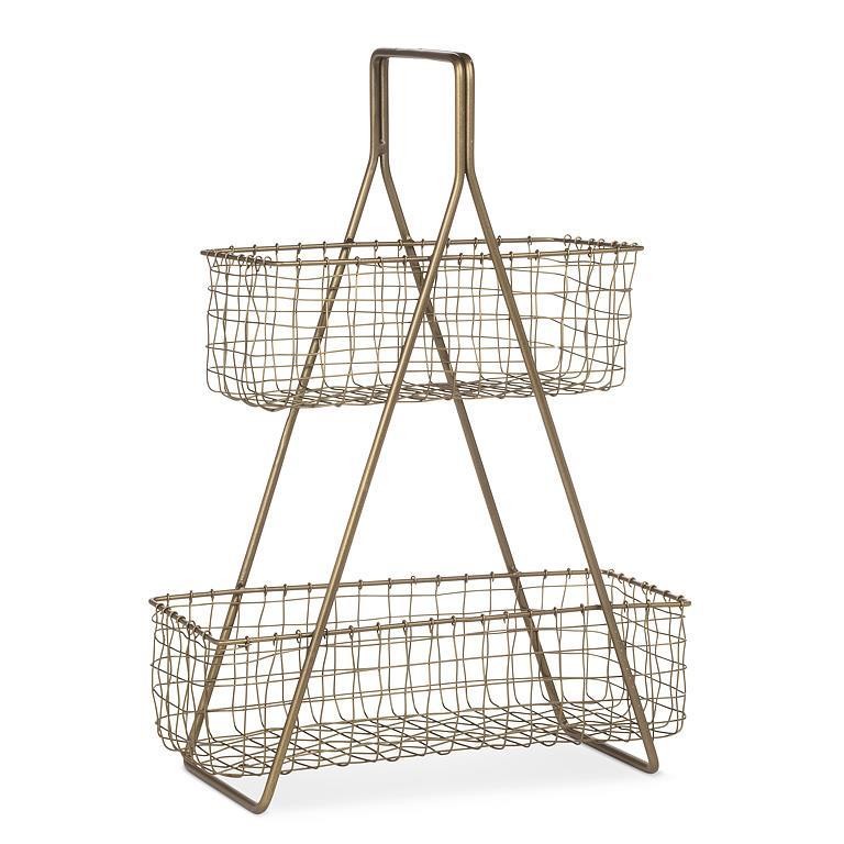 Standing Frame With Baskets Rack