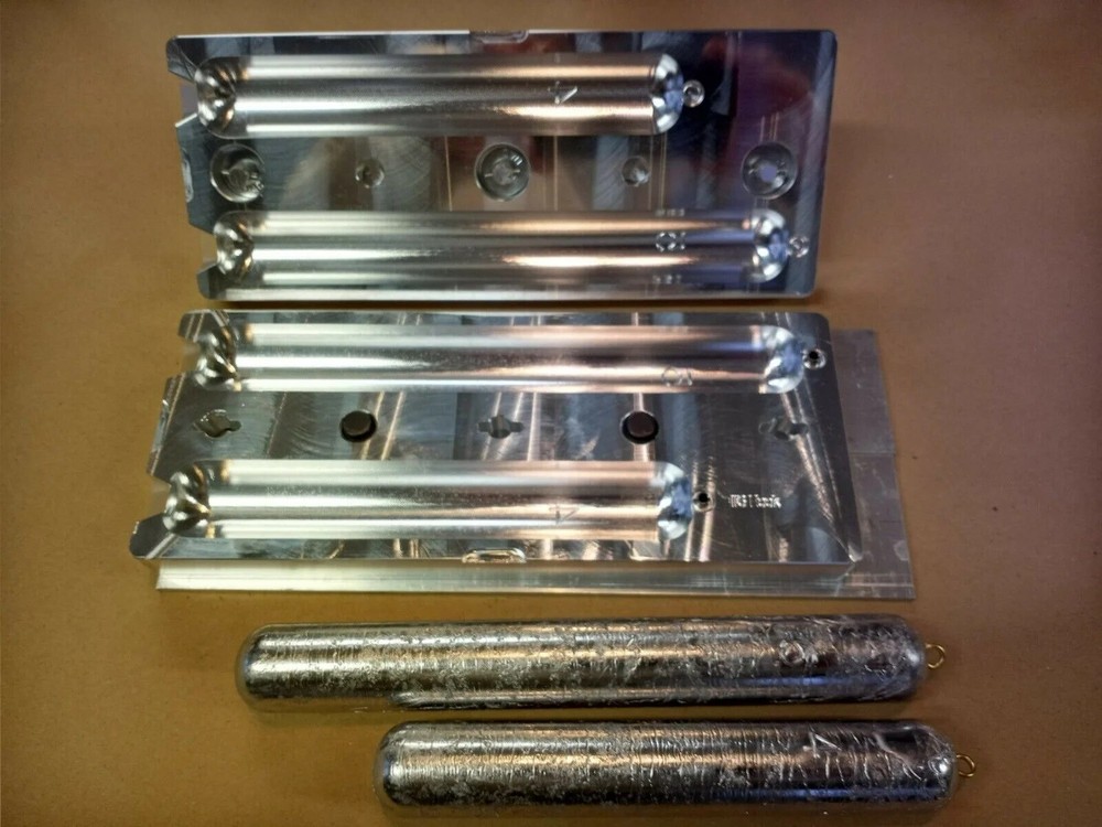 Cod Sinker / Deep Drop Weight Mold ( 2 Cavity ) 4# - 5# Combo Mold Aluminum CNC