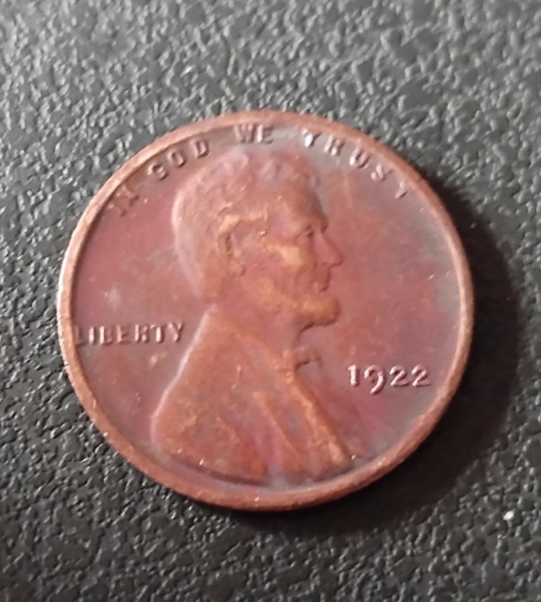 1922 No D, Strong Reverse Lincoln Wheat Cent