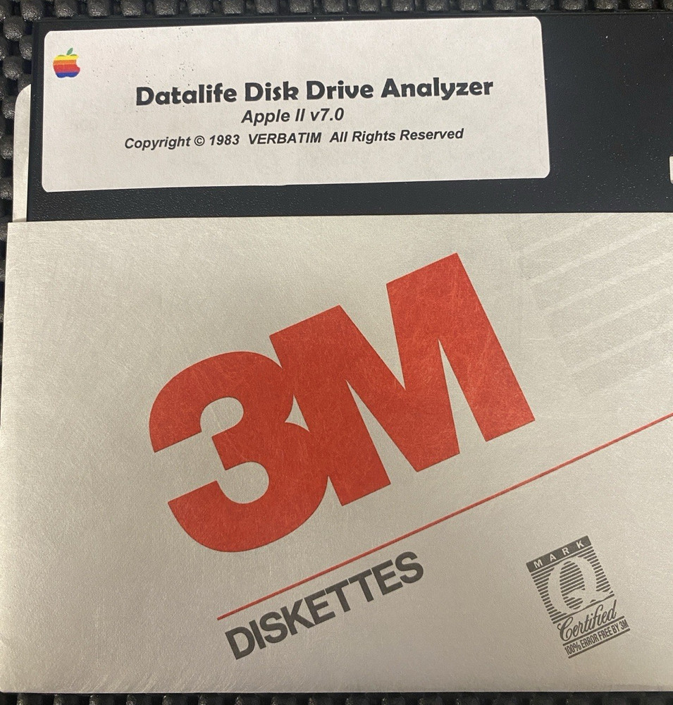 VINTAGE SOFTWARE | DATALIFE DISK DRIVE ANALYZER v7.0 | APPLE II