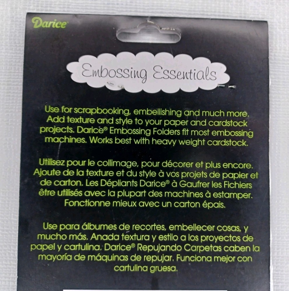 Darice Embossing Essentials Embossing Folder