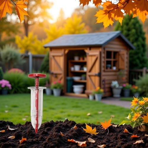 Red Seeds Dispenser,Mini Seed Spreader Sowing Seeder Tool,Handheld Seed