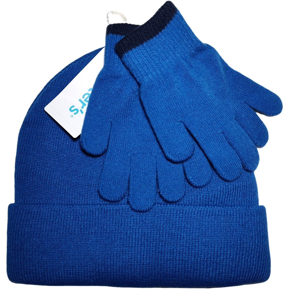 Carter's Hat Mittens Set Blue boys 4 7