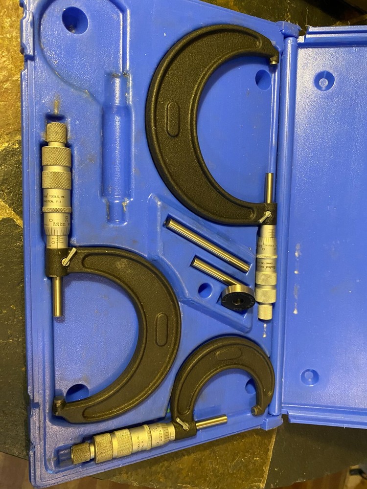 Central Tools 3 Piece Outside Micrometer Set with case