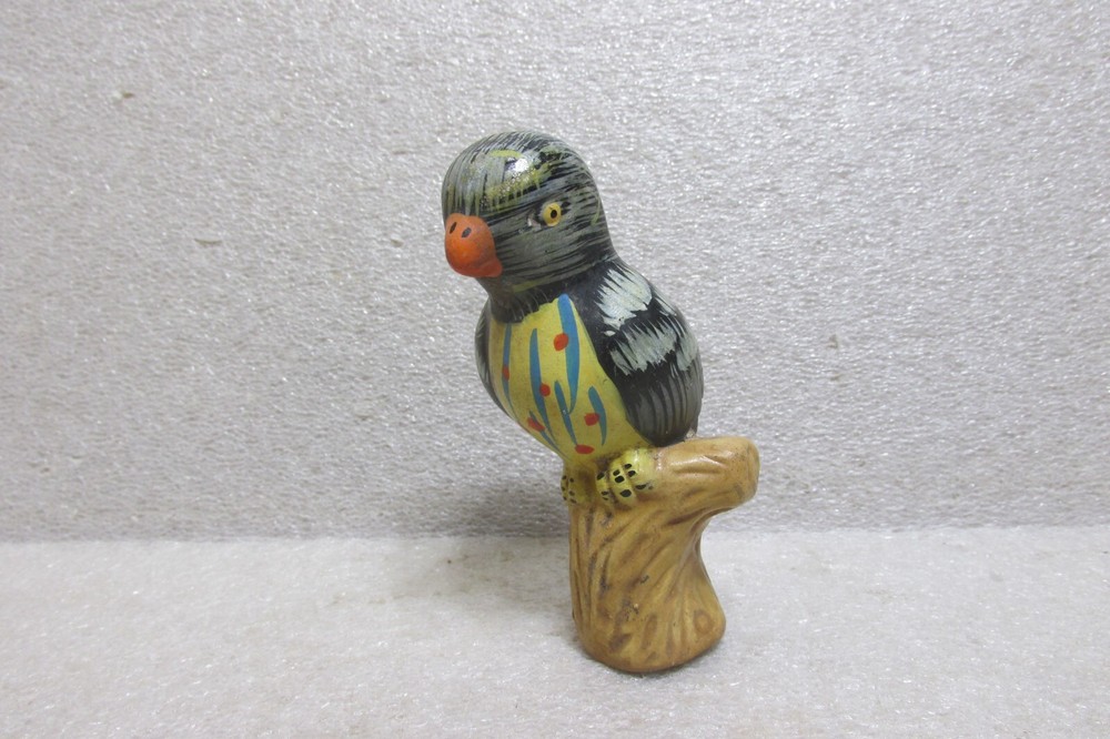 HAND MADE, HAND PAINTED PARROT FIGURE