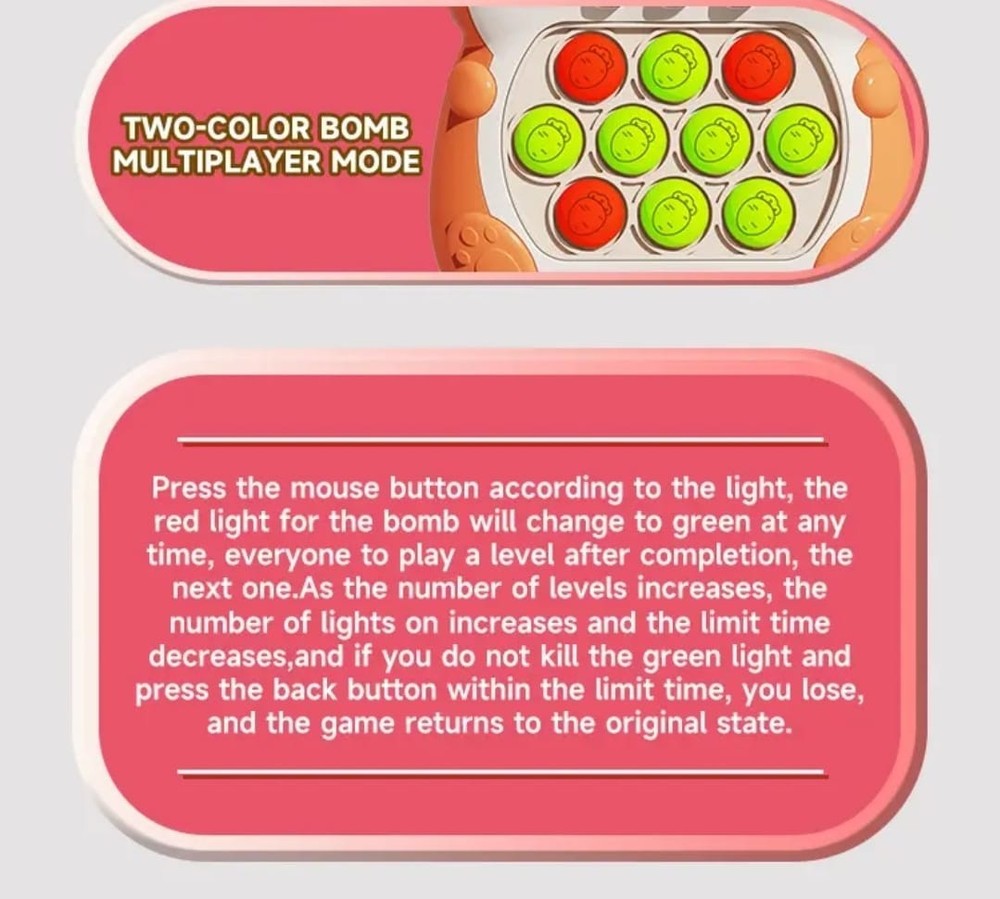 Memory Comprehension Responsiveness Educational Fast Bush kids Game Challenge