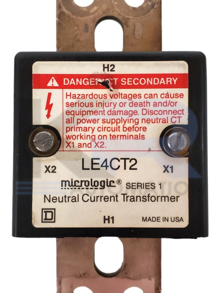 Square D LE4CT2 Micrologic Neutral Current Transformer Sensor 400A