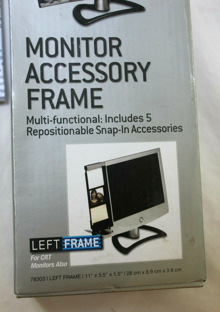 Monitor Mount Document Clip Computer Accessory Frame mirror note holder card vtg
