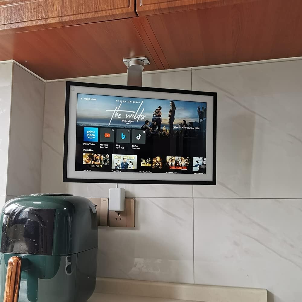 Under-Cabinet Mount for Echo Show 15 - Adjustable Viewing & Rotation