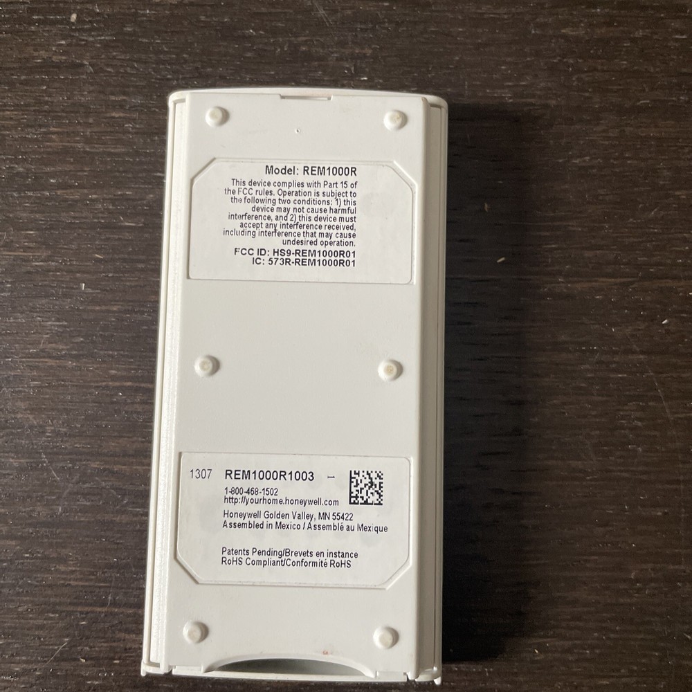 HONEYWELL REM1000R1003 WHITE WIRELESS ENTRY/EXIT REMOTE