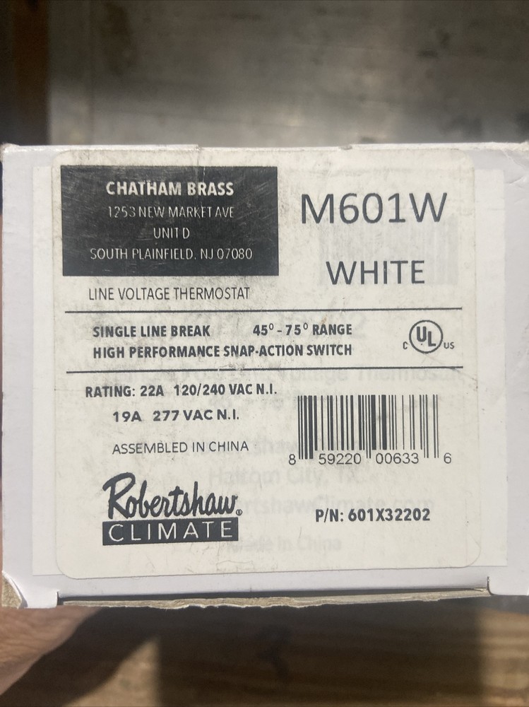 robertshaw thermostat M601W
