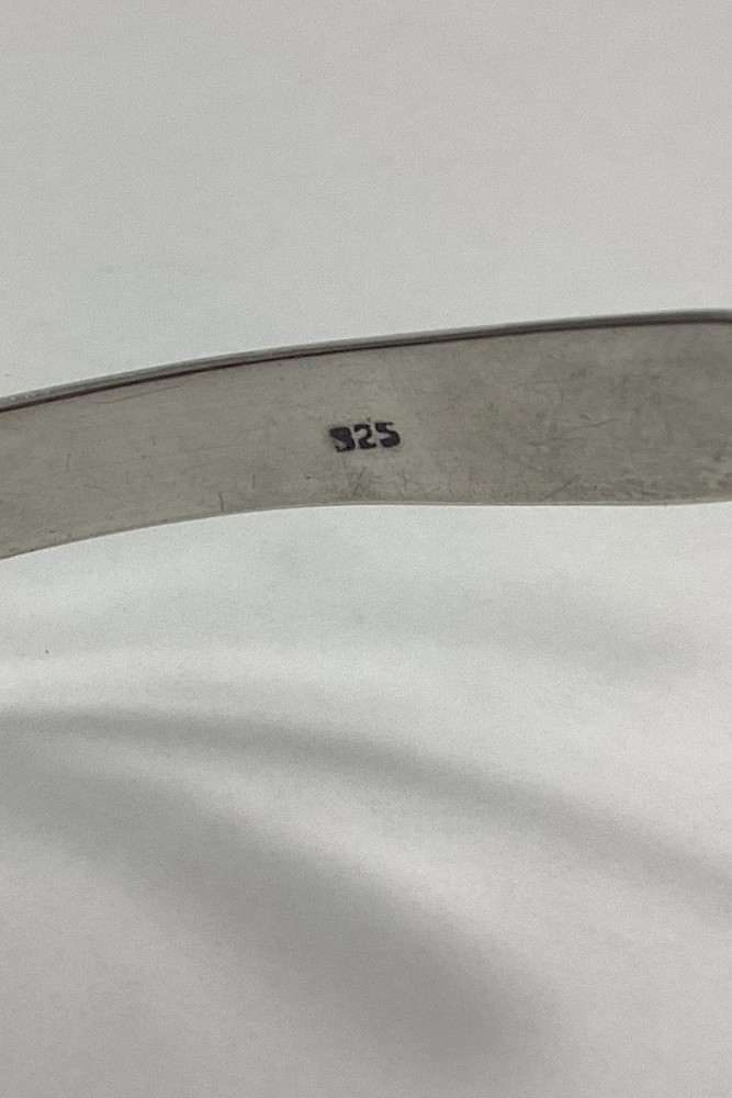 Modern Open Neck Ring in Sterling Silver