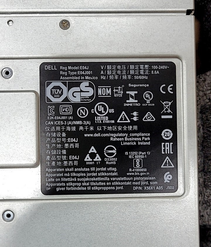 NEW OPEN BOX DELL EQUALLOGIC PS6210 iSCSI E04J 24-Bay Storage Array SEE NOTES