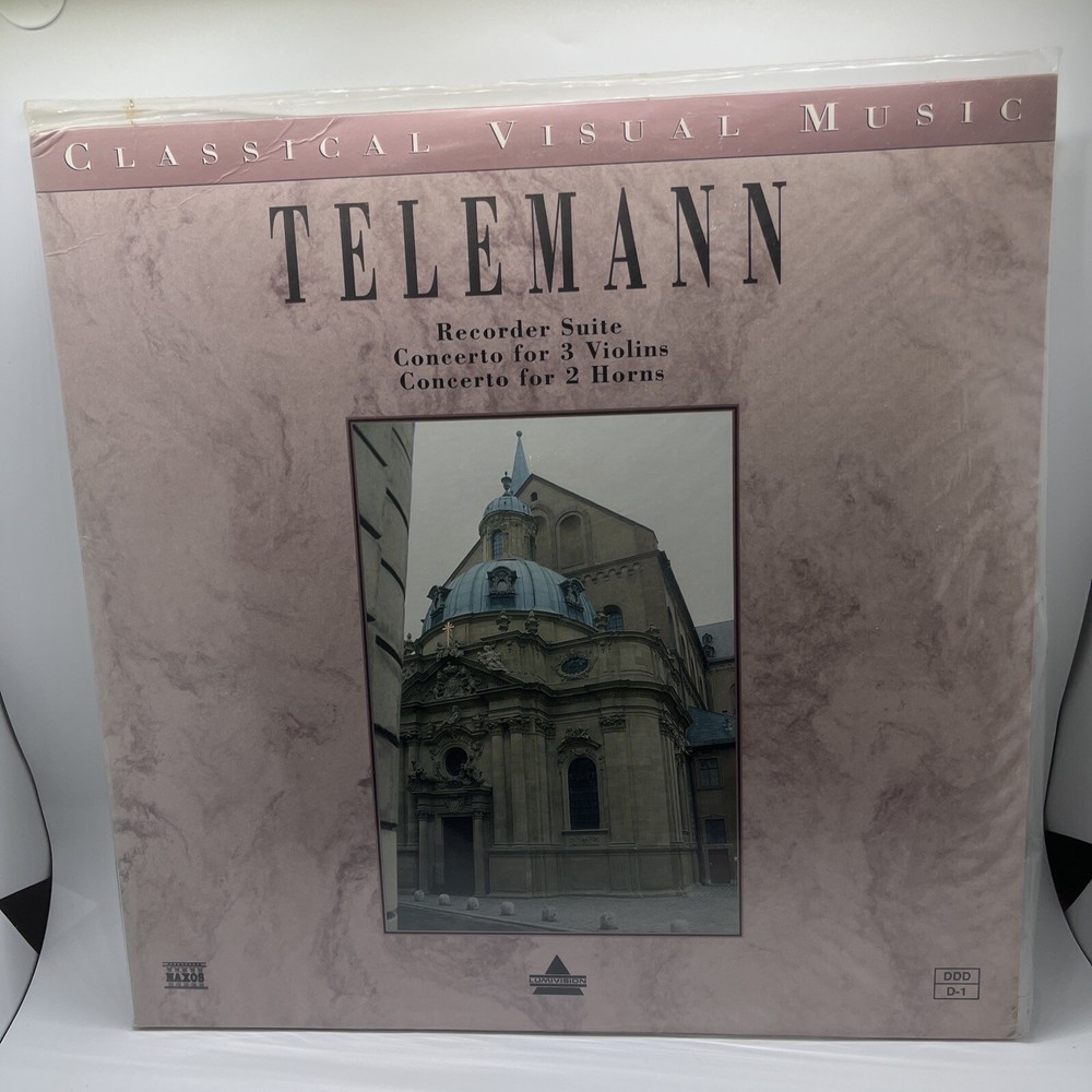 TELEMANN Laserdisc LD CLASSICAL VISUAL MUSIC . 120