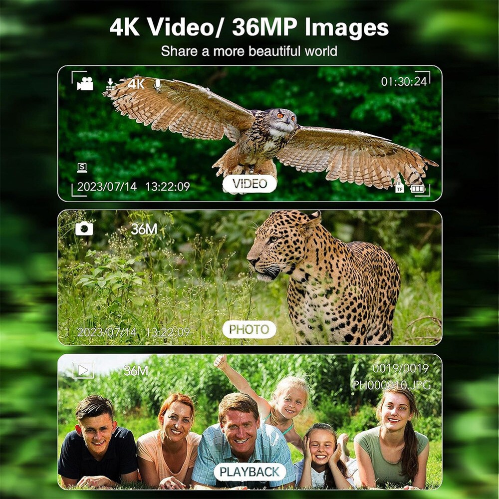 4K Night Vision Goggles Infrared Digital Binoculars with 3.2'' HD Screen