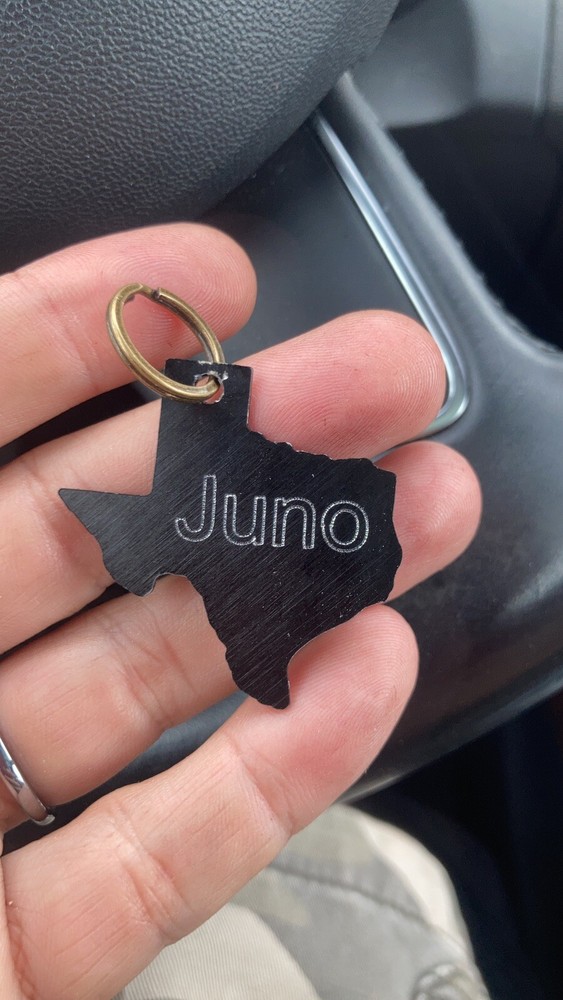 Pet Tags Texas Shape Aluminum