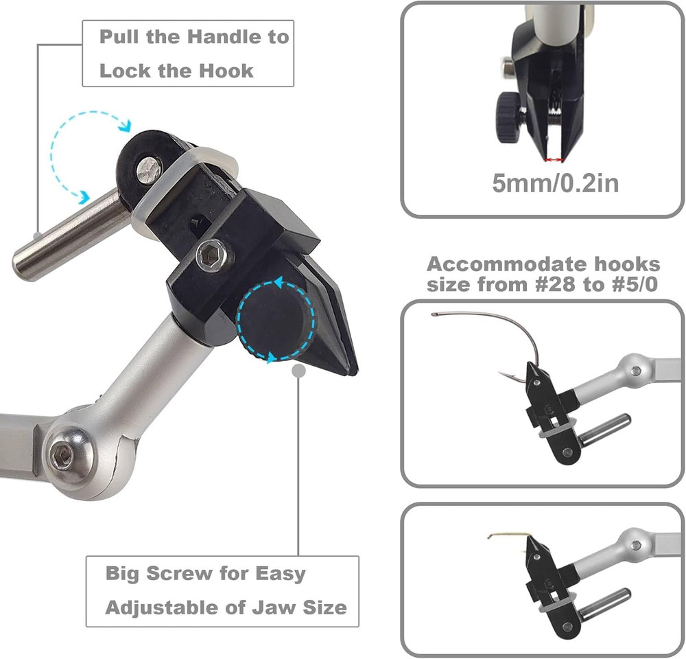 Microgrip II Generation Rotary Fly Tying Vise – Complete Vise, Tools & Materials