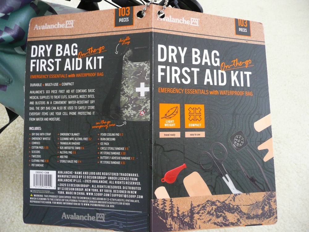 Avalanche Waterproof Emergency First Aid Kit (103 Piece)