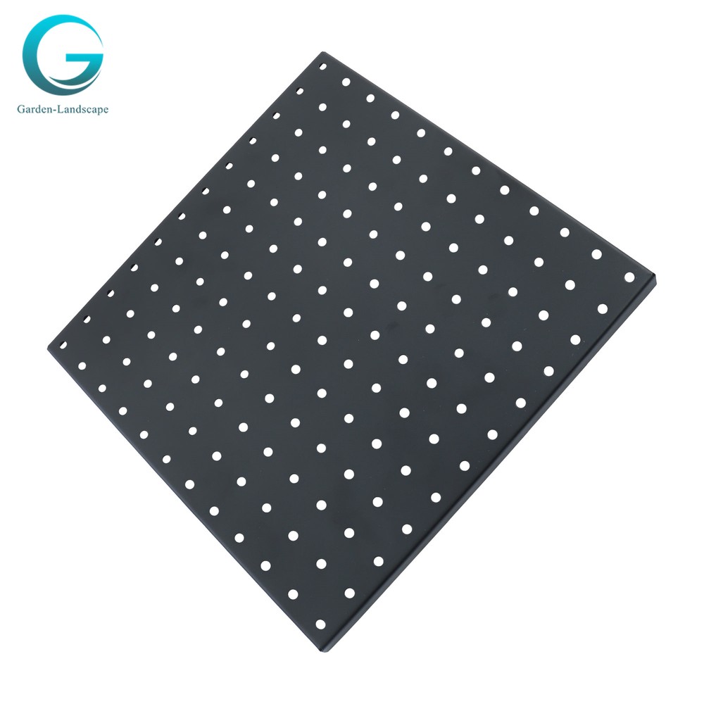 4 Pack Portable Black Metal Pegboards Wall Organizer Panel Storage Hanger Tool