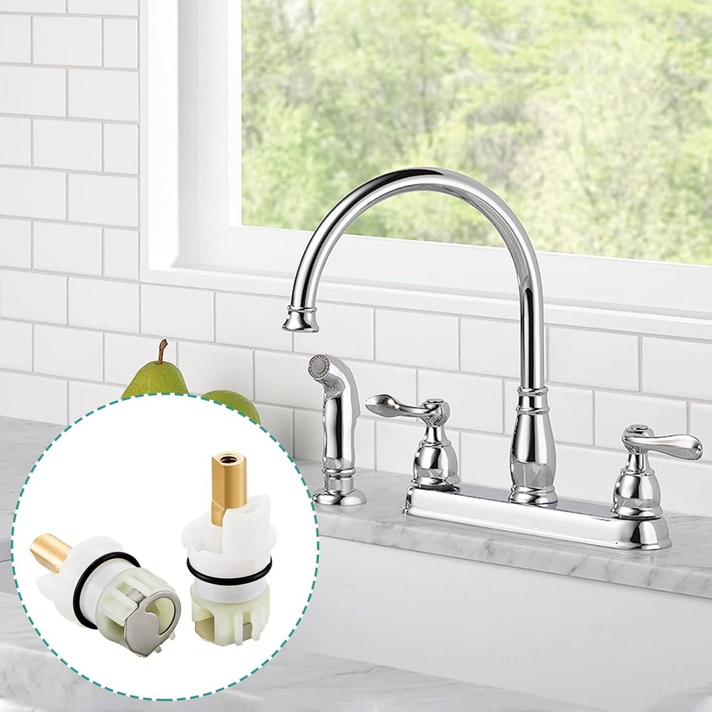 Faucet Stem Replacement Kit - Keep Your 2 Handle Faucet Running Smoothly, 2 Pack
